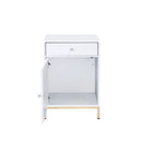 Ottey - Cabinet - White High Gloss & Gold by Unique Piece Furniture