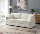Elisea - Sleeper Sectional Sofa With 2 Toss Pillows - Beige by Unique Piece Furniture