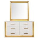 Obsession - 6 Drawer LED Dresser - White