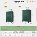 2 Piece Luggage Set With Bags Expanable Spinner Wheels ABS Lightweight Suitcase With Tsa Lock 20" / 24" by HouseOfZazla