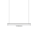 GobekUsa Sleek LED Pendant Lamp for Kitchen Bar Island - Minimalist Thin Rod Design, Metal Construction, Black Finish