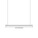 GobekUsa Sleek LED Pendant Lamp for Kitchen Bar Island - Minimalist Thin Rod Design, Metal Construction, Black Finish