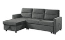 Ivy - Reversible Sleeper Sectional Sofa With Storage Chaise And Side Pocket by Unique Piece Furniture
