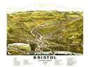 Vintage Map of Bristol, New Hampshire 1884