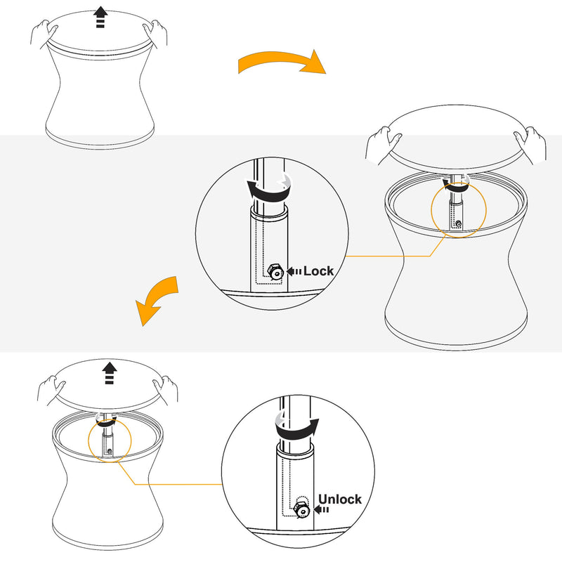 5 Pieces Patio Furniture Chair Sets, Patio Conversation Set With Wicker Cool Bar Table, Ottomans,Outdoor Furniture Bistro Sets for Porch,Backyard,Balcony,Poolside Brown