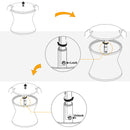 5 Pieces Patio Furniture Chair Sets, Patio Conversation Set With Wicker Cool Bar Table, Ottomans,Outdoor Furniture Bistro Sets for Porch,Backyard,Balcony,Poolside Grey