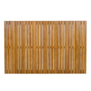 Outdoor 7-Piece Dining Set - Rectangular Teak Wood Table + 6 Wicker Chairs with Cushions by HouseOfZazla