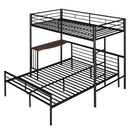Bunk Bed With Desk, Ladder And Quality Slats For Bedroom by HouseOfZazla