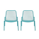 Outdoor Iron Chair With Mesh Design