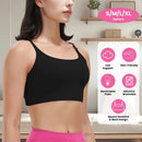 Women Sport Bras with Removable Pads, Low-Impact Square Neck by LJGDeals