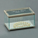 Rectangular Glass Box With Hinged Cover, 5.25" by creativegiftsdirect
