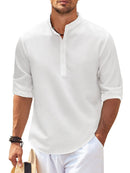 Half Button Long Sleeve Shirt