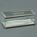 Rectangular Glass Box With Hinged Cover, 8" by creativegiftsdirect