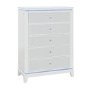 Adalid - Chest With LED Lighting - White