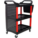 3 Tier Rolling Auto Detail Cart with Wheels