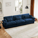 Modern Sofa With Bolstered Armrests And Pillows by HouseOfZazla