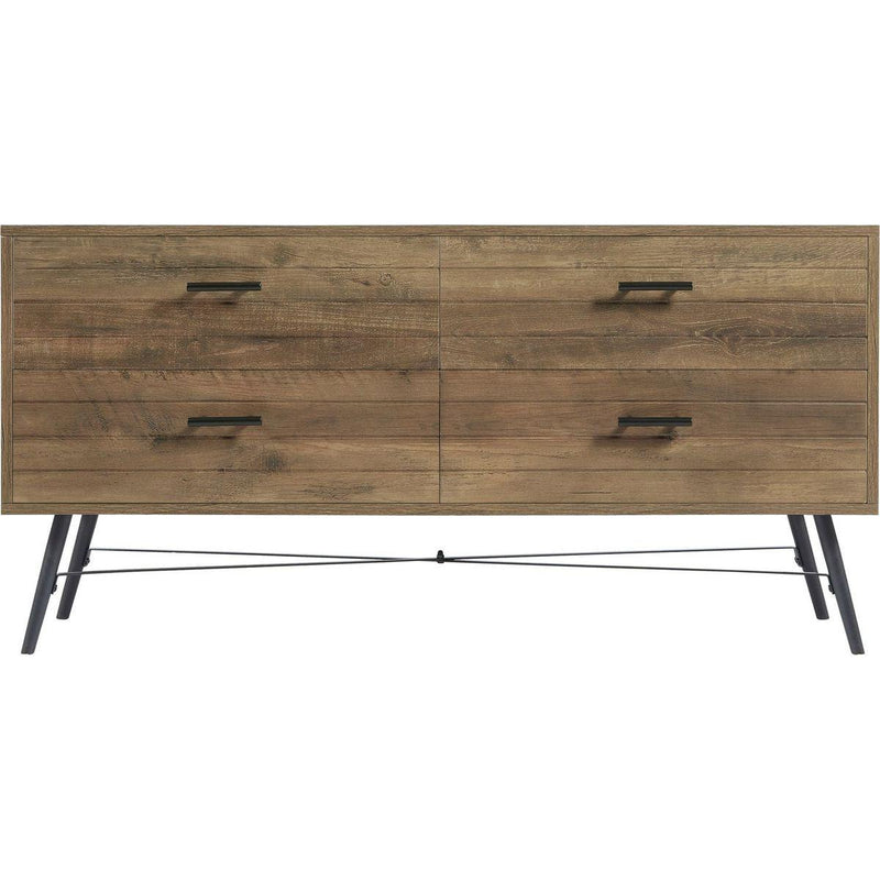 4-Drawer Chest, 4 Drawer Dresser TV Stand for TV, Dressers Bedroom Furniture Large Storage Tower Unit, Dresser for Bedroom, Closet Living Room, Hallway, 47.2"W x 15.7"D x 23.6"H, Rustic Walnut
