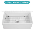 Kitchen Sink Workstation 33" Single Bowl Sink With Work Surface - White by HouseOfZazla
