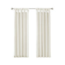 Twist Tab Lined Window Curtain Panel White 50x95
