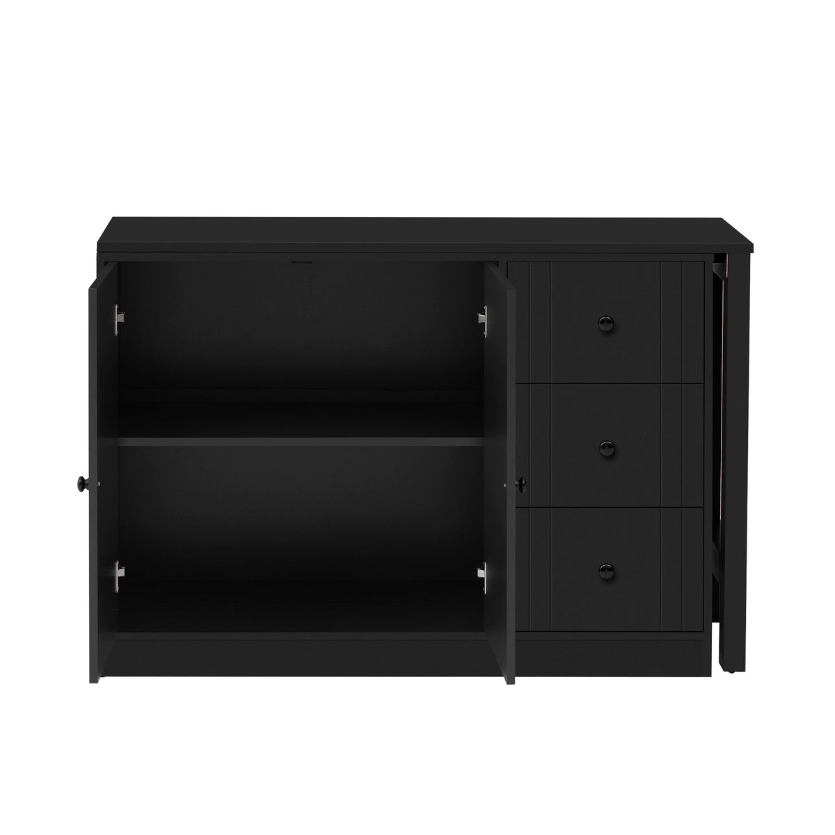 U Style 89.7'' Wooden Sideboard with Extendable Table, photo 7 of 10