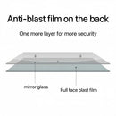 Frameless Bathroom Mirror With Light, LED Backlit, Tri Color Dimming, Anti Fog, Smart Sensor - Silver