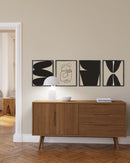 16x20 in, Set of 4, Black Aluminum