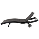 K&K 80'' Patio Wicker Chaise Lounge Chairs Set of 2 by HouseOfZazla