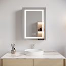 Bathroom Medicine Cabinet With LED Mirror, Anti-Fog, Waterproof, 3000K~6000K Single Door Lighted Bathroom Cabinet With Touch Swich by HouseOfZazla