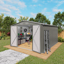 Outdoor Storage Shed With Lockable Doors by HouseOfZazla
