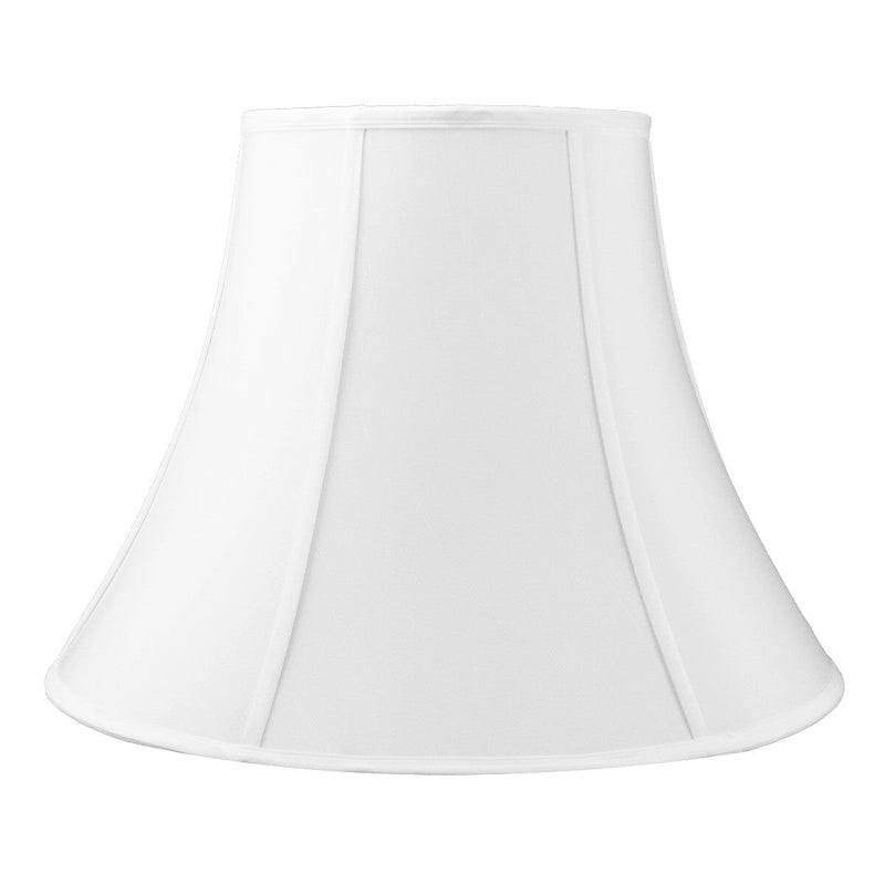 20"W x 15"H White Bell Shantung Shade