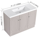 Contemporary Freestanding Bathroom Vanity With Resin Sink & Soft-Close Cabinet Doors by Unique Piece Furniture