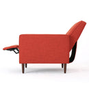 Mid-Century Modern Recliner With Button Tufted Waffle Stitch by HouseOfZazla