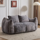 Giant Bean Bag Couch, Ultra Soft Fluffy Loveseat For Living Room by Unique Piece Furniture