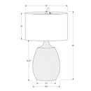 Lighting, Table Lamp, Resin, Contemporary - Cream by Unique Piece Furniture