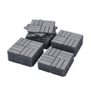 Acacia Wood Interlocking Deck Tiles Checker Pattern For Outdoor Flooring