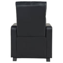 Push Back Recliner - Black by HouseOfZazla