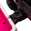 Ride on Tractor with Trailer,24V Battery Powered Electric Tractor Toy, 200wx2motor 1.86-4.97MPH/Remote Control,electric car for kids,Three speed adjustable,USB,MP3, Bluetooth,LED light, safety belt