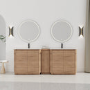 84'' Freestanding Bathroom Vanity with Ceramic Sink