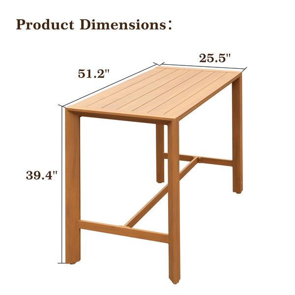 Outdoor Bar Table, Patio Counter Bar Height Table, photo 2 of 8