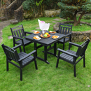 HDPE Outdoor Patio Dining Set by HouseOfZazla