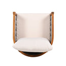 Outdoor Tub Design Armchair with Woven Rope and Acacia Wood by HouseOfZazla
