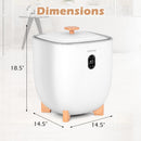 25L Towel Warmer Bucket with 2 Temperature Settings and Auto Shut Off-White by LJGDeals