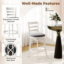 25"/30.5" Swivel Barstools Set of 2 360¬∞ Rotating Bar/Counter Height Chairs with Upholstered Seat by LJGDeals