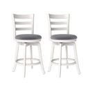 25"/30.5" Swivel Barstools Set of 2 360¬∞ Rotating Bar/Counter Height Chairs with Upholstered Seat