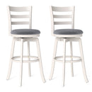 25"/30.5" Swivel Barstools Set of 2 360¬∞ Rotating Bar/Counter Height Chairs with Upholstered Seat