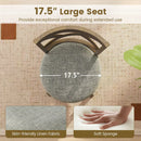 25/30 Inch Swivel Bar Stools Set of 2 with Backrests and Wood Frame by LJGDeals