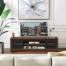 TV Stand Entertainment Center for TV's up to 65 Inch with Adjustable Shelves-Brown by LJGDeals