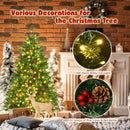 4.5 Feet Pre-lit Hinged Christmas Tree with 300 LED Lights by LJGDeals