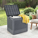 25 Gallon Outdoor Storage Box with Rattan Patterns by DirectDeals