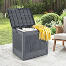 25 Gallon Outdoor Storage Box with Rattan Patterns by LJGDeals
